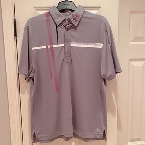 Gray men’s Under Armour polo